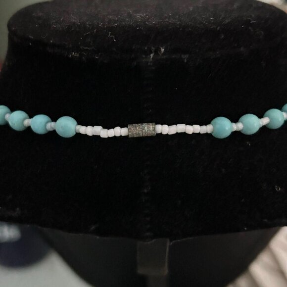 Vintage Stone and Pearl Necklace - Picture 3 of 4